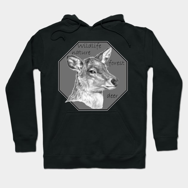 Deer G2011-021 Hoodie by schukina art